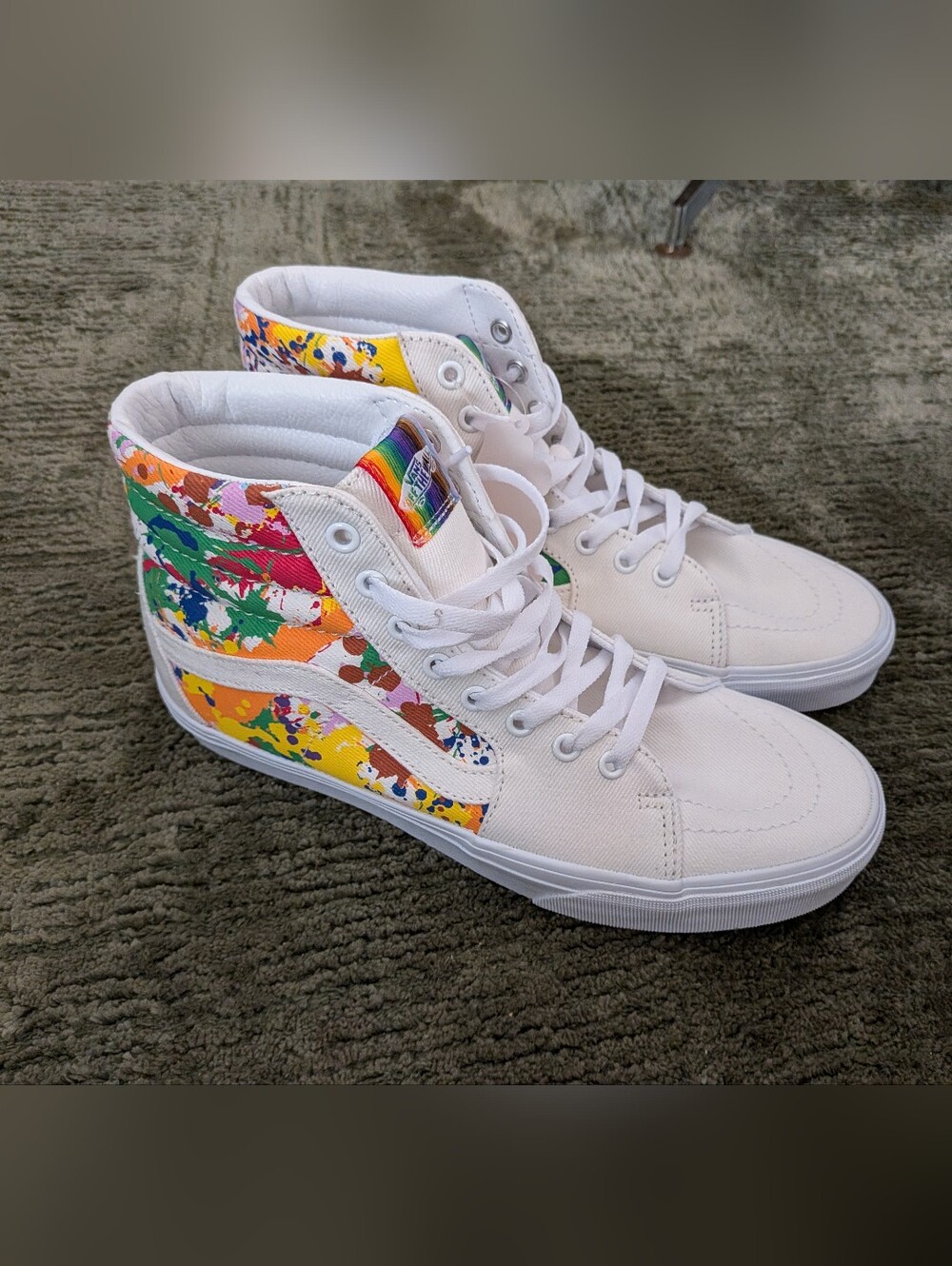 NEW Mens Vans Sk8-Hi LGBTQ+ Pride Together As Ourselves Sneaker Shoes Size 9